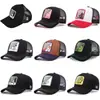 Boné de Malha Bordado de Desenho Animado Personalizável com Aba Larga, Rato, Coelho, Boné de Beisebol, Chapéu de Sol Trucker, Respirável e Protetor Solar
