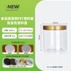 Frasco de Plástico Alimentício de 1000ml Embalagem Garrafa de Plástico Garrafa Transparente PET com Tampa Plástica Dourada Garrafa de Suprimento Exclusivo Transfronteiriço
