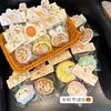 Llaveros de 달떡 (pastel de luna) de felpa simulada empaquetados individualmente, Souvenirs del Festival de Mediados de Otoño, Regalos de regreso a clases para estudiantes al por mayor