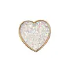 Nuevos y creativos accesorios de aleación de zinc con forma de gema de amor, moda versátil, multiestilo, para zapatos con agujeros, accesorios de flor