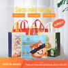 Saco não tecido spot proteção ambiental educação publicidade filme Saco não tecido personalizado takeaway embalagem portátil saco personalização