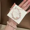 Pulseira de Amizade Florzinha para Mulheres, Design de Nicho Estilo Ins, Temática Floresta, Pulseira Doce para Estudantes, Fresca e Simples, Pulseira Versátil