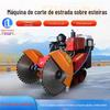 Máquina de corte de estrada a diesel com controle remoto, máquina de corte de faca dupla de alta potência, máquina de entalhe, máquina de corte de solo