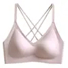 Hermoso Sujetador Strapless de Espalda Descubierta con Base Incorporada para Mujer, Antideslizante, Soporte Lateral para el Pecho, Sujetador Cómodo con Doble Tirante Fino, Push-Up, Estilo Delgado de Verano