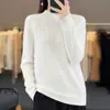 Indústria Pesada Strass Hot-fix Tamanho Plus Camada Base Top Suéter Feminino 2026 Outono/Inverno Nova Chegada Ajuste Solto Gola Meia-Alta Tricô Top Feminino