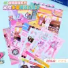 Libro de Pegatinas para Vestir Multicapa Estilo Millennium Mira, Colección Manual de Atuendos, Juego de Vestir DIY Sin Cortar Libro Silencioso