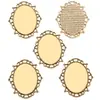 30*40mm Diámetro Interior Aleación Accesorios para Joyería Base Ovalada de Piedra de Tiempo Colgante Decorativo para Collar Base C50