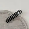 Pinza para el Cabello Coreana Dongdaemun a Cuadros Corazón Fresco Diamante Flequillo Clip Lateral Pinza para el Cabello de Verano Accesorio para el Cabello para Mujer