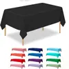 Bestseller transfronteiriço toalha de mesa quadrada descartável de PEVA, à prova d'água, à prova de óleo, fácil de limpar, toalha de mesa de alta qualidade para casamentos, festas e feriados