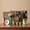 Conjunto de Chá Incensado Kit Presente, Um Bule e Três Xícaras, Suporte para Incenso, Presente para Eventos Corporativos para Clientes, Lembrança Comemorativa, Personalizável
