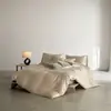 2026 Novo Modelo Cor Sólida Simples Duas Cores 60 Fios Tencel Austríaco Lenzing Conjunto de Roupa de Cama de Quatro Peças