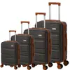 Maleta de Viaje Transfronteriza de ABS Mate con Ruedas Universales y Candado de Combinación, Maleta de Viaje de 20 pulgadas 24 pulgadas 28 pulgadas Se Puede Anidar Dentro de Otras Maletas