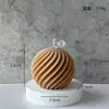 Vela Perfumada Cilíndrica Europea Casual Atmósfera Muebles Creativos para el Hogar Vela Pilar Marrón Arte Geométrico