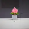 Plantas artificiais escandinavas em vasos, pequenas, para sala de estar, ornamentos verdes, decoração moderna e simples de bonsai.