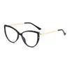 Gafas de Nuevo Estilo que Cambian de Color y Filtran la Luz Azul, Gafas Lisas Personalizadas, Gafas Planas Versátiles, Modernos y Retro Marcos de Metal Ultraligeros para Mujer