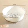 Cesta de Drenaje de Lavabo de Crema de Lavado de Verduras de Doble Capa Multifuncional Cocina Hogar Nuevo Plato de Frutas Filtro Sala de Estar Cesta de Verduras Escurridor