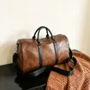 Bolsa de Almacenamiento Casual para Viajes al por Mayor de Fábrica, Cuero PU, Separación Húmeda y Seca, Bolsa de Gimnasio, Bolsa para Viajes Cortos de Negocios, para Abordar