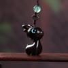 Um Pequeno Pingente de Chaveiro de Sândalo em Forma de Veado, Amuleto para Celular, Chaveiro para Homens e Mulheres, Chaveiro de Casal