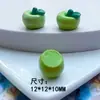 Tamaño pequeño simulación tridimensional fruta fresa mangostán piña caqui manzana colgante accesorios para el cabello DIY accesorios decorativos de resina