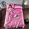 Lujo Ligero Aliexpress Juego de Colcha de Seda Helada Lavada de Verano de Cuatro Piezas Funda de Cama de Taiwán Funda de Colcha Venta al por Mayor Directa de Fábrica Venta al por Mayor de Pedidos Pequeños