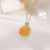 Yilu Prata Esterlina S925 Banhado a Ouro Cera de Abelha Cubo de Açúcar Quadrado Pequeno Pingente Vintage oco Novo Estilo Chinês Pingente de Prata