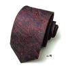 Camisa de traje de negocios casual para cuello blanco, personalizada, rayada floral, creativa, profesional, de anacardo, corbata de 7 cm para hombre