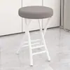 Taburete Plegable con Respaldo, Taburete Redondo Pequeño Portátil para Uso en Casa, Silla para Dormitorio, Silla de Comedor, Silla de Oficina, Silla para Computadora de Entrenamiento y Conferencias