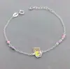 Prata de lei S925 novo esmalte gota fofo desenho animado pulseira pulseira de menina estudante fábrica de joias de prata transfronteiriça vendas diretas