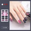 Zhengxiang adesivos de unha japoneses e coreanos personalizados flor tulipa fofa filme de esmalte cor de cebola adesivos de unha atacado transfronteiriço