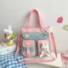 Bolsa para Tutorías de Estudiantes, Bolso de Hombro Portátil, Bolsa de Lona de Gran Capacidad para Estudiantes de Primaria, Estudiantes de Secundaria, Bolsa para Tutorías, Bolso Cruzado para Mujeres