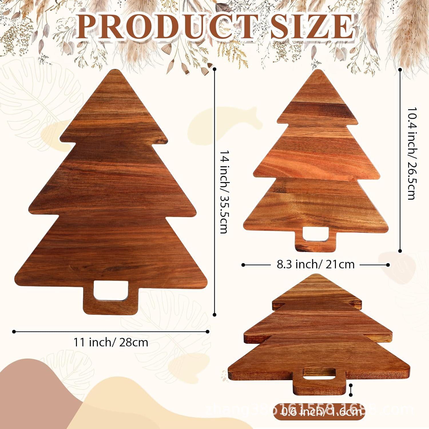 木制圣诞树菜板