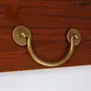 Manijas de Cajón de Escritorio Imitación Antigua Estilo Chino de Cobre Puro al por Mayor, Herrajes para Muebles de Cajón de Gabinete, Manijas de Cobre Puro para Gabinetes