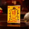 Amuletos de gato do Templo Xiyuan de Suzhou pintados à mão com cinábrio para riqueza e boa sorte, adesivo para celular, cartão de segurança para cães, amuleto de bênção para animais de estimação