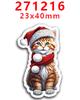 Nuevo parche de resina acrílica 2023, moño, adorables pegatinas decorativas para refrigerador PR271202
