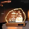 Lámpara de noche de cristal estilo celebridad para dormitorio, decoración, un regalo para niñas, mejores amigas, novias en aniversarios o cumpleaños
