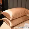 Fronha de Seda Sintética, Estilo Luxo Leve, Roupa de Cama Transfronteiriça de Comércio Exterior, Fronha de Seda Gelada, Macia e Amiga da Pele, Dropshipping de Peça Única