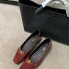 Zapatos de Tacón Grueso con Punta Cuadrada y Boca Baja 2024 Otoño Nuevo Estilo Francés Elegantes de Tacón Bajo con Estampado de Leopardo para Mujer