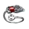 Colección de joyería geométrica estilo coreano unisex anillo de plata tailandesa vintage chapado en oro joyería incrustada moda
