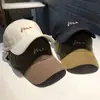 Boné de Baseball Bordado Ondulado Estilo Coreano para Homens e Mulheres, Primavera e Outono, Chapéu de Sol Versátil que Afina o Rosto