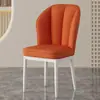 Sillas de comedor de lujo ligero estilo nórdico, taburetes para el hogar con respaldo, sillas sencillas para tocador, muebles para comedor y hotel, mesas y sillas de comedor de hierro forjado de lujo ligero