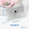Bolsa de Moedas Transparente de Pvc com Estampa Bolsa para Cartões Cosméticos Bolsa para Cartão de Ônibus Bolsa para Fones de Ouvido Bolsa para Pendurar Chaves Bolsa para Cartões com Margarida Laser