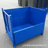 Caixa Metálica Basculante com Rodízios, Economiza Mão de Obra e Fácil Acesso, Caixa Metálica Basculante com Meia Porta, Caixa para Peças de Oficina