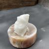 Hombre de Navidad de cristal 3cm piedra natural Papá Noel piedra semipreciosa talla regalo pequeño exquisito