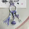 Colgante Original de Bolso de Cerámica Hecho a Mano de Yuan Xiaohong, Adorno de Borla Tejida con Cuerda de Jingdezhen, Accesorio de Bolso Artístico de Nicho