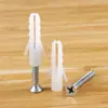 Parafuso de expansão para gabinete de aço inoxidável plugue de expansão plástico branco tubo de expansão prego de expansão para uso em parede gabinete Rosa