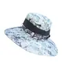 Chapéu de Pescador para Homens, Chapéu de Sol de Verão Camuflado com Aba Larga, Chapéu de Proteção Solar para Caminhada ao Ar Livre, Chapéu de Ciclismo e Viagem para Homens
