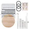 Hongo para zurcir plata 14 agujas nueva máquina de tejer pequeña herramienta para zurcir parches crochet máquina de tejer