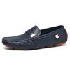 Transmisión en Vivo Populares Zapatos de Hombre de Gama Alta Zapatos de Lona de Cuero Genuino Zapatos Casuales de Cuero de Estilo Coreano de Moda para Hombre Zapatos sin Cordones para Hombre Slip-Ons de Suela Blanda