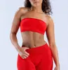 Conjunto de Yoga de Pantalones Largos sin Tirantes Más Vendido de Amazon, Ropa Deportiva Transpirable de Alta Elasticidad que Levanta Glúteos, Ropa para Correr y Fitness