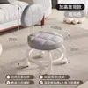 Taburete Pequeño Giratorio con Ruedas para Uso Doméstico, Taburete Bajo con Soporte Lumbar, Respaldo Acolchado Grueso Silencioso y Suave, Silla Pequeña con Ruedas para Movilidad y Estar Sentado Largo